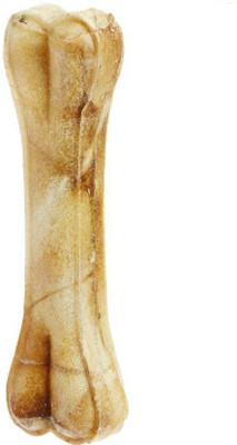 Pets Empire Pressed Bones White Dog Chew 6 Inch 1 pcs Dog Chew Chicken Dog Chew(130 g, Pack of 1)