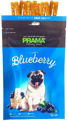 

Prama Fresh Chicken Meat Exotic Flavored Juicy Blueberry Dog Treat(70 g, Pack of 2)