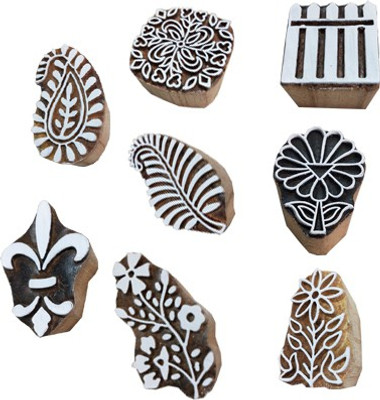 skart wooden printing blocks46 Printing Blocks(Pack of 8)