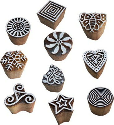 skart wooden printing blocks38 Printing Blocks(Pack of 10)