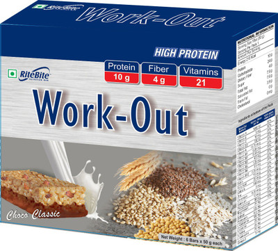 

RiteBite Work Out Protein Bars(300 g, Chocolate)
