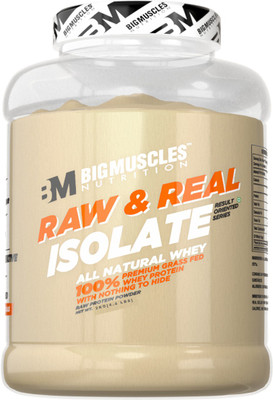 

BIGMUSCLES NUTRITION Raw & Real Isolate Whey Whey Protein(4.4 pounds, Unflavoured)