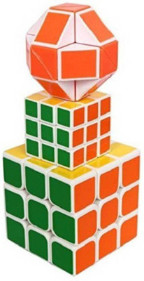 

DD RETAIL 3 x 3 Big and Snake Magic Cube and Small Cube Set of 3 Puzzle Brainstorming Game Toy(3 Pieces)