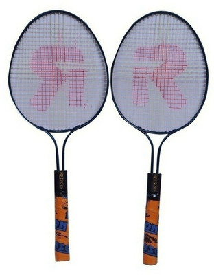 

rajson Double Rod Small Size Strung Badminton Racquet Pair For Kids Boys 3 to 6 Years Multicolor Strung Badminton Racquet(G3 - 3.5 Inches, 350)