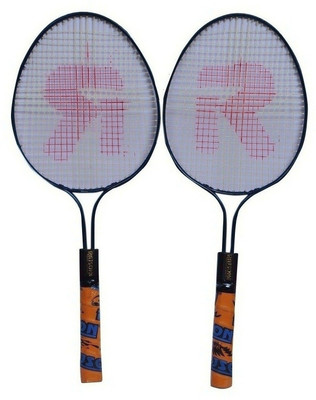 

rajson New Double Rod Small Size Badminton Racquet Pair For Kids Boys 3 to 6 Years Multicolor Strung Badminton Racquet(G3 - 3.5 Inches, 350)