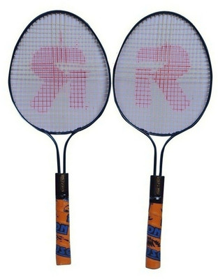 

rajson New Double Shaft Small Size Strung Badminton Racquet Pair For Kids 3 to 6 Years Multicolor Strung Badminton Racquet(G3 - 3.5 Inches, 350)