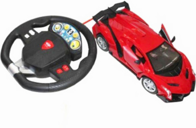 

Browner Model Car Steering Remote Control rechargeable open the door Super Car (Red)(Red)