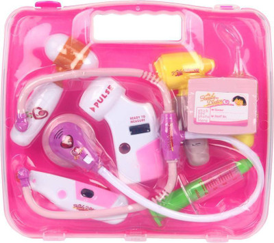 

Bubbly Giggles Family Battery Operated Doctor Set 8 PCS Kit With Lights & Music For Kids