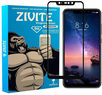 ZIVITE Edge To Edge Tempered Glass for Mi Redmi Note 6 Pro(Pack of 1)