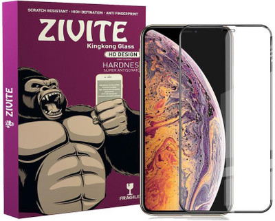 ZIVITE Edge To Edge Tempered Glass for Apple iPhone XS(Pack of 1)