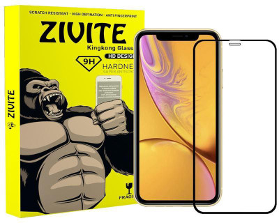 ZIVITE Edge To Edge Tempered Glass for Apple iPhone XR(Pack of 1)
