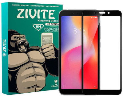 ZIVITE Edge To Edge Tempered Glass for Mi Redmi 6A(Pack of 1)