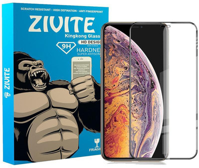 ZIVITE Edge To Edge Tempered Glass for Apple iPhone XS(Pack of 1)