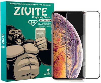 ZIVITE Edge To Edge Tempered Glass for Apple iPhone XS Max(Pack of 1)