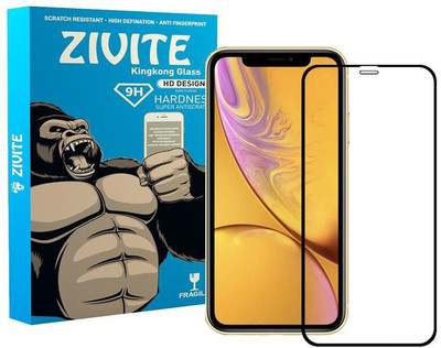 ZIVITE Edge To Edge Tempered Glass for Apple iPhone XR(Pack of 1)
