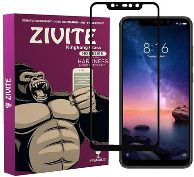 ZIVITE Edge To Edge Tempered Glass for Mi Redmi Note 6 Pro(Pack of 1)