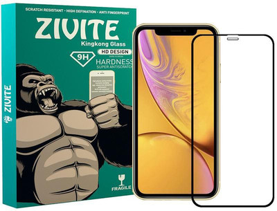 ZIVITE Edge To Edge Tempered Glass for Apple iPhone XR(Pack of 1)