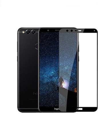 capnicks Edge To Edge Tempered Glass for Honor 7X Full Glue 6D Glass (Black)(Pack of 1)