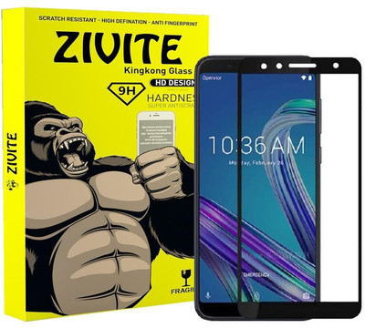 ZIVITE Edge To Edge Tempered Glass for Asus Zenfone Max Pro M1(Pack of 1)