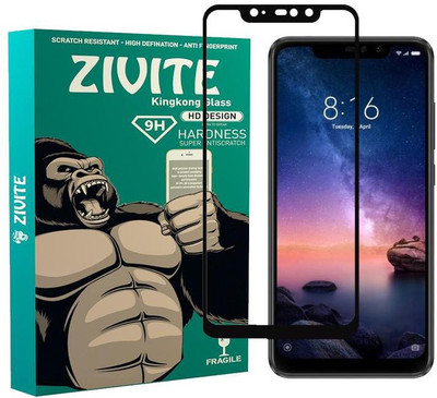 ZIVITE Edge To Edge Tempered Glass for Mi Redmi Note 6 Pro(Pack of 1)