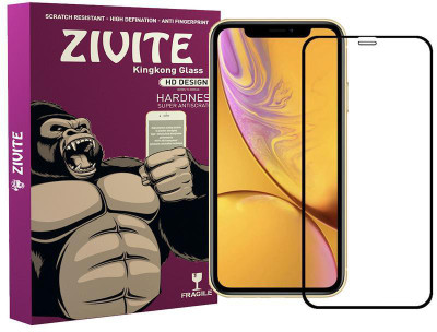 ZIVITE Edge To Edge Tempered Glass for Apple iPhone XR(Pack of 1)