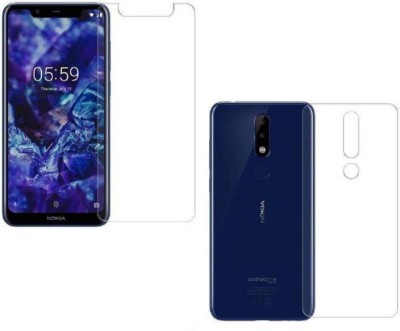Khushal Front and Back Tempered Glass for Nokia 5.1 Plus(Pack of 2)