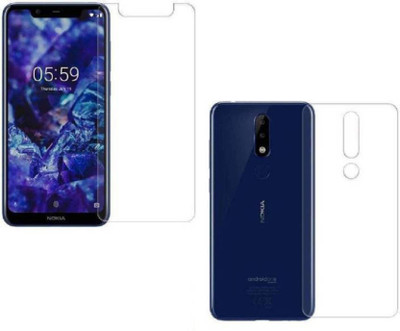 Khushal Front and Back Tempered Glass for Nokia 5.1 Plus(Pack of 2)