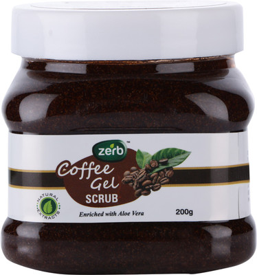 

Zerb Coffee Gel Scrub Removes Oil/Dirt/Tan And Exfoliate Skin Enriched With Aloe Vera - 200 Gm Scrub(200 g)