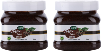 

Zerb Gentle Exfoliating Coffee Gel Scrub|Dead Skin Remover and Revitalise Healthy Skin Glow Set of 2 x 200 g Scrub(200 g)
