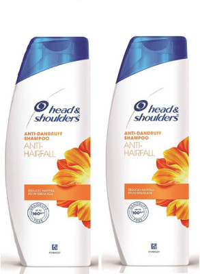 

head & shoulders anti hairfall anti dandruff shampoo 180ml pack of 2(360 ml)