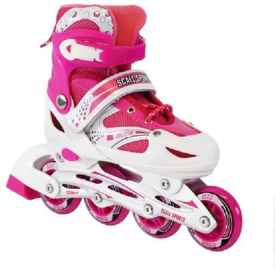 

AZIN Adjustable Sport Shoe Skate (16-24 YRS) Large In-line Skates - Size 38-42(Pink)