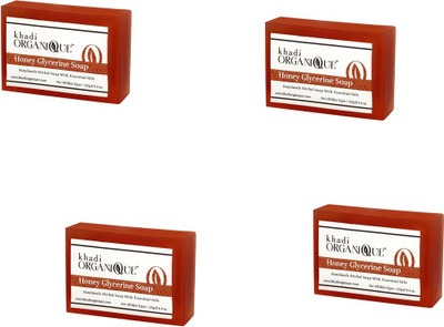 

Khadi Organique KhadiOrganic Honey Glycerine Soap - pack of 4(500 g, Pack of 4)