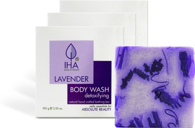 

IHA Lavender Detoxifying Body Wash Soap, For Normal to Oily Skin (Pack of 3)(100 g, Pack of 3)