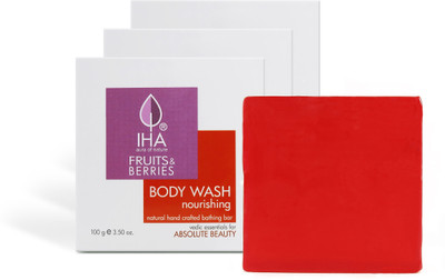 

IHA Fruits & Berries Nourishing Body Wash Soap, For All Skin (Pack of 3)(100 g, Pack of 3)