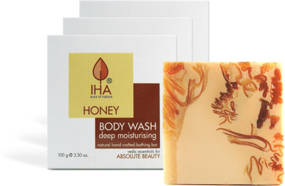 

IHA Honey Deep Moisturising Body Wash Soap, For Dry Skin (Pack of 3)(100 g, Pack of 3)