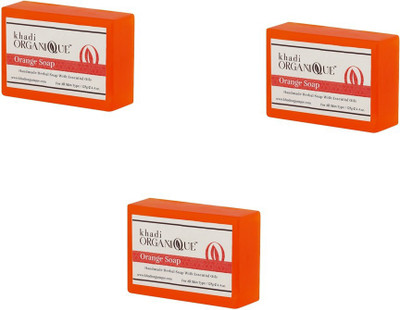 

Khadi Organique KhadiOrganic Orange Soap - Pack of 3(375 g, Pack of 3)
