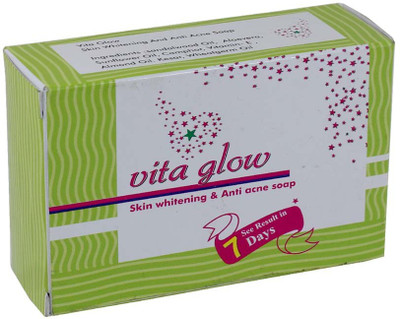 

Vita Glow Skin Whitening & Anti- Acne Soap 4X135g Skin Whitening & Anti- Acne(135 g, Pack of 4)