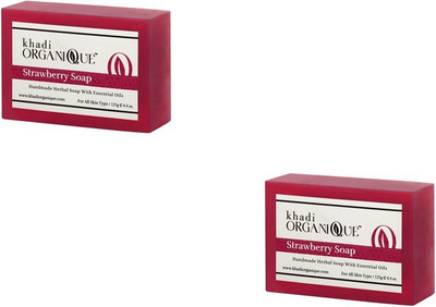 

Khadi Organique KhadiOrganic Strawberry Soap - Pack of 2(250 g, Pack of 2)