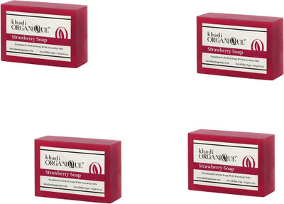 

Khadi Organique KhadiOrganic Strawberry Soap - Pack of 4(500 g, Pack of 4)