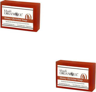 

Khadi Organique KhadiOrganic Honey Glycerine Soap - pack of 2(250 g, Pack of 2)