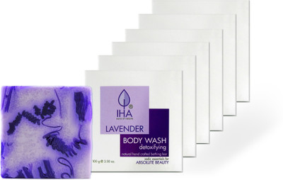 

IHA Lavender Detoxifying Body Wash Soap, For Normal to Oily Skin (Pack of 6)(100 g, Pack of 6)