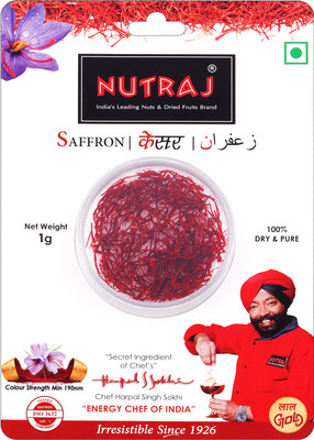 

Nutraj Saffron Blister Pack 10g (10 X 1g) (Iso 3632 Cat-1)(10 x 1 g)