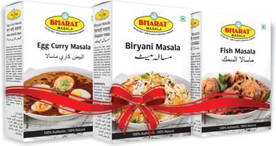 

BHARAT MASALA Egg Curry Masala, Biryani Masala, Fish Masala 100 gm Pack of 3(3 x 33.33 g)