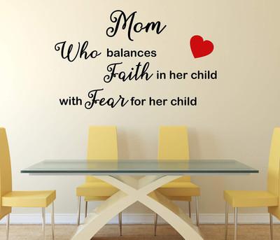 amazinghubsolution 80 cm a=momslove'; Self Adhesive Sticker(Pack of 1)