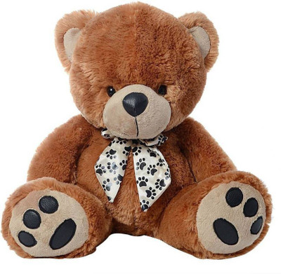 

Toystation Stuff Dimpy Bear W/Polka Dot Paws - 65 cm (Brown) - 65 cm(Brown)