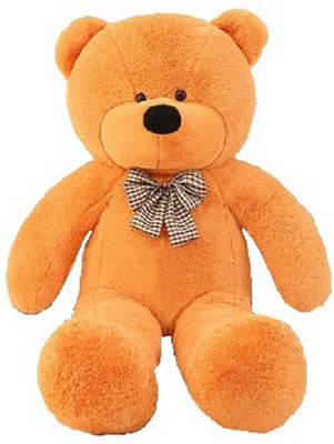 

JAGANNATH ENTERPRISES 4 Feet Stuffed Spongy Hugable Cute Teddy Bear Cuddles Soft Toy For Kids Birthday / Return Gifts Girls Lovable Special Gift High Quality (Orange Color) - 122 cm (Orange) - 122 cm(Orange)