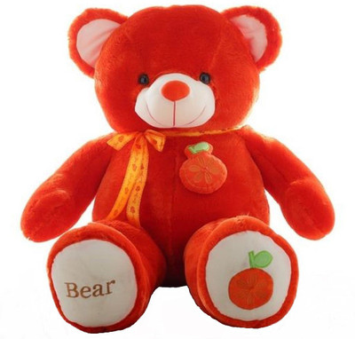 

Frantic Cute Red Teddy Bear - 3 Feet (90 CM) - Orangefruit - 90 cm(Red, Multocolor), Multocolor;red