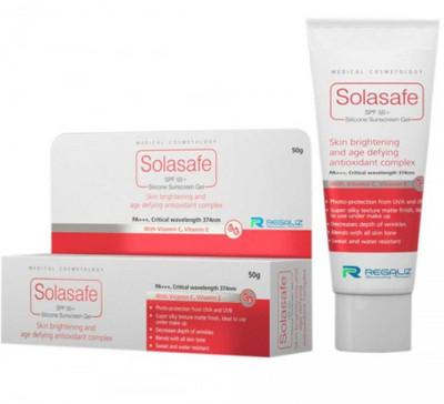 

regaliz SOLASAFE SILICONE SUNSCREEN - SPF 50+ PA+++(50 g)