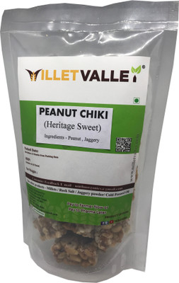 

MILLET VALLEY Primium Quality Jaggery Peanut Chikki 200g(200 g, Pouch)