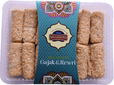 

VISHAL Till Roll Gud Gajak (300gm)(300 g, Tray)